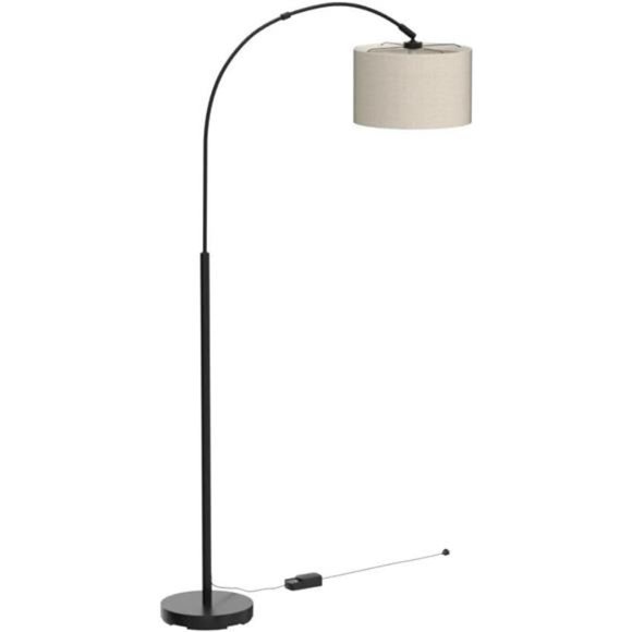 Dimmable Floor Lamp, Arc Floor Lamp with Dimmer, Black Standing Lamp - Picture 4 of 6